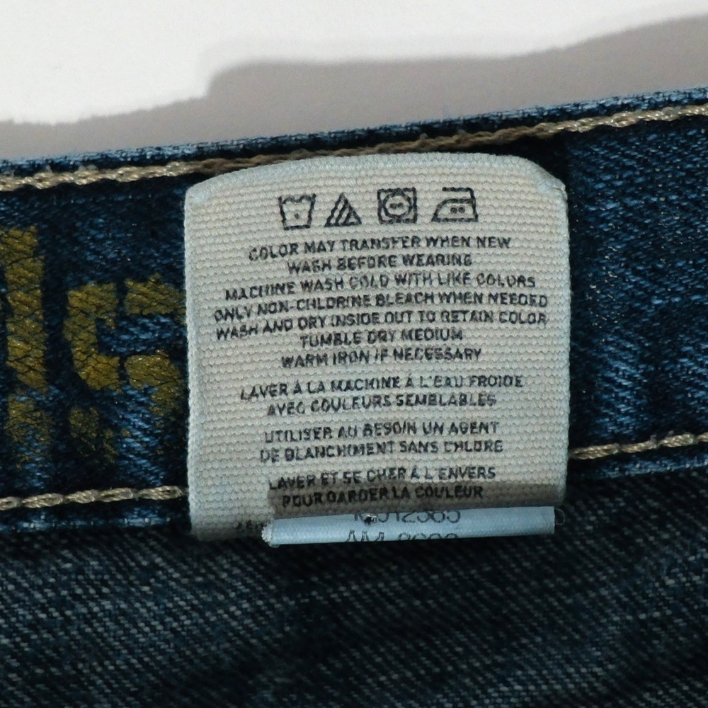 Ariat M5 Jeans Mens 30x32 Blue Low Rise Straight Western Cowboy Fade Stitching - Picture 13 of 16